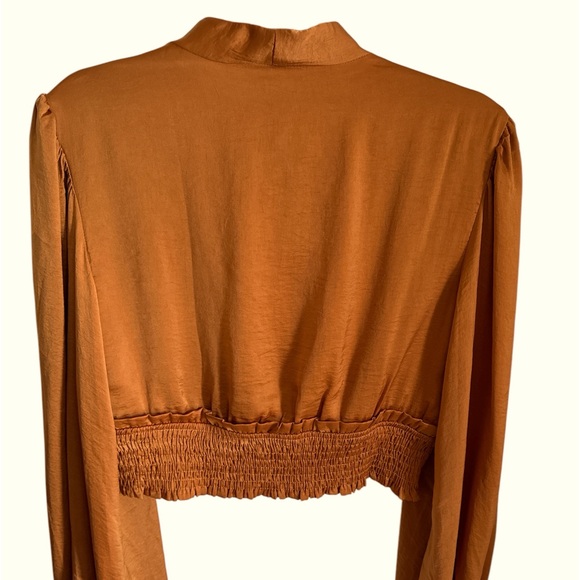 STICK WITH ME BLOUSE - RUST - Picture 2 of 5